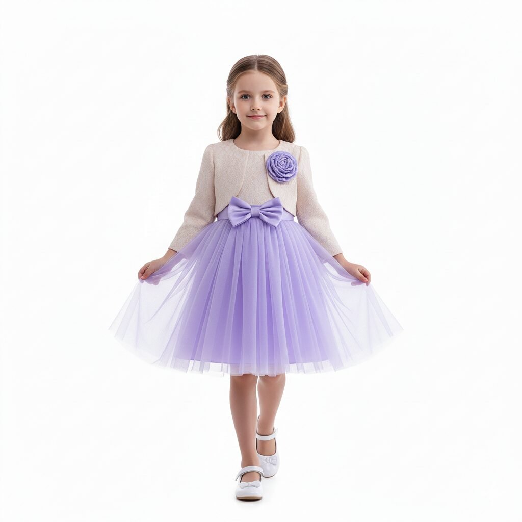 Purple Rose Party Dress – photo 2