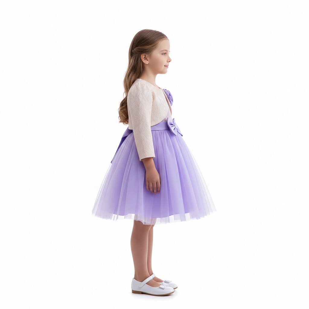 Purple Rose Party Dress – photo 4