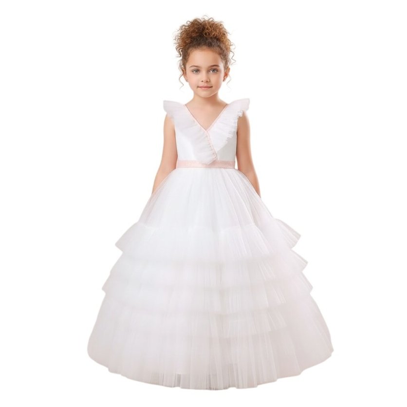 Alisa White with Gold Party Dress