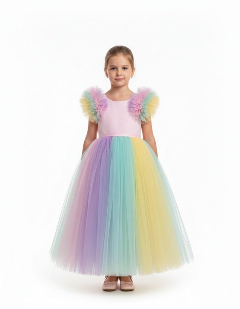 Long Unicorn Party Dress for Girls – Unicorn dress for girls – D'Daniela