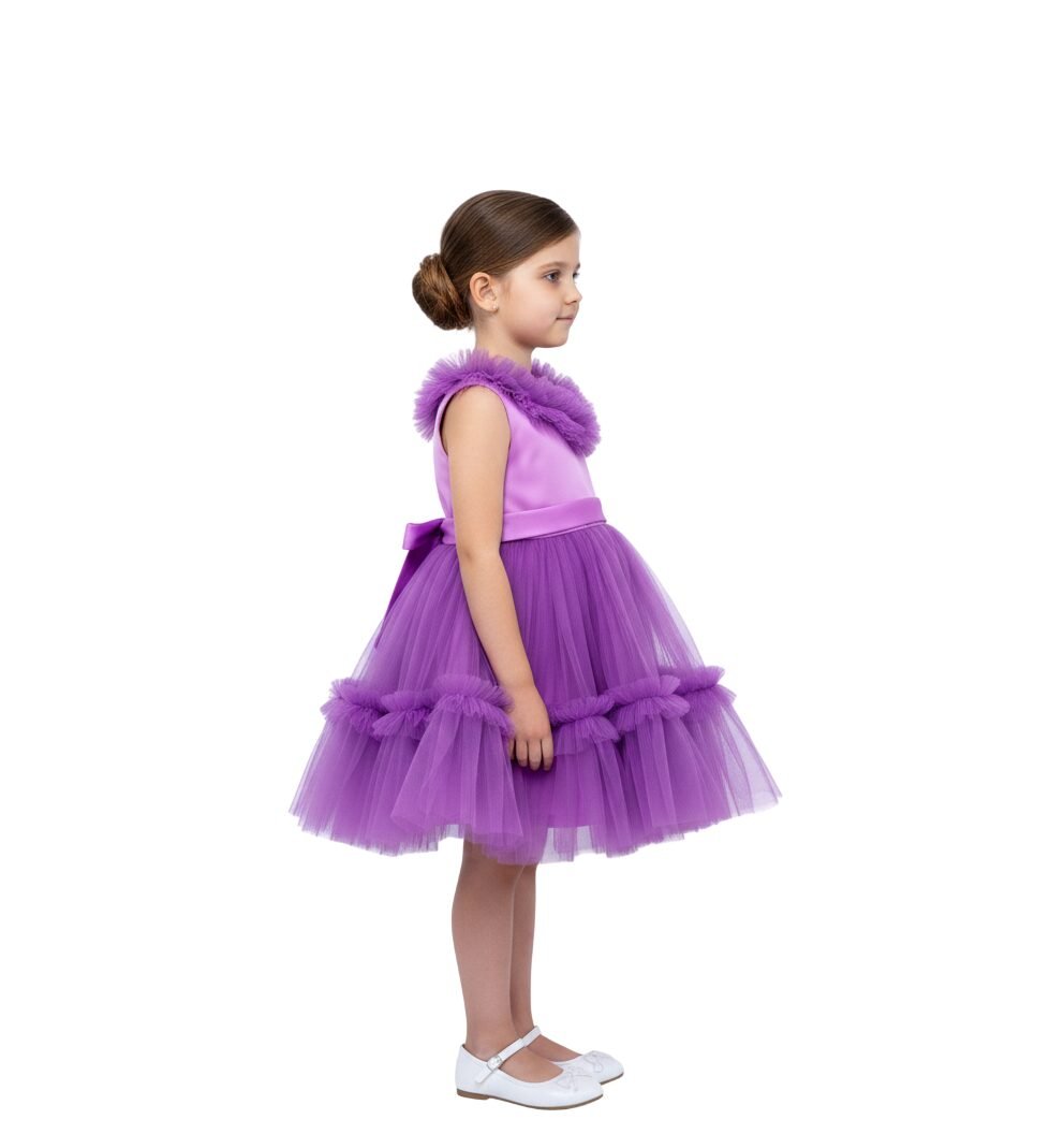 Summer Light Party Dress Purple Colour – photo 3