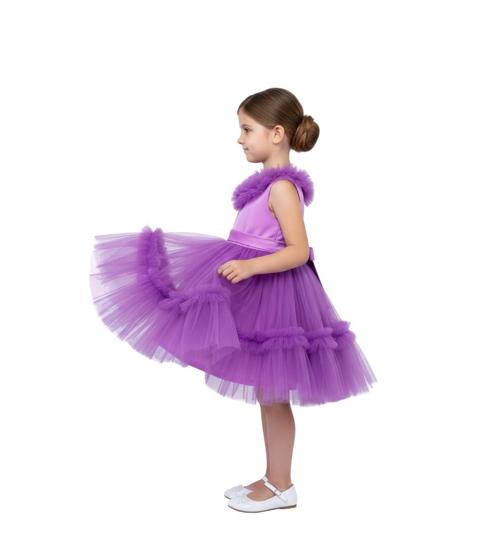Summer Light Party Dress Purple Colour – photo 4