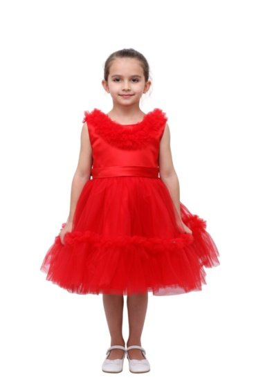 Summer Light Party Dress Red Colour
