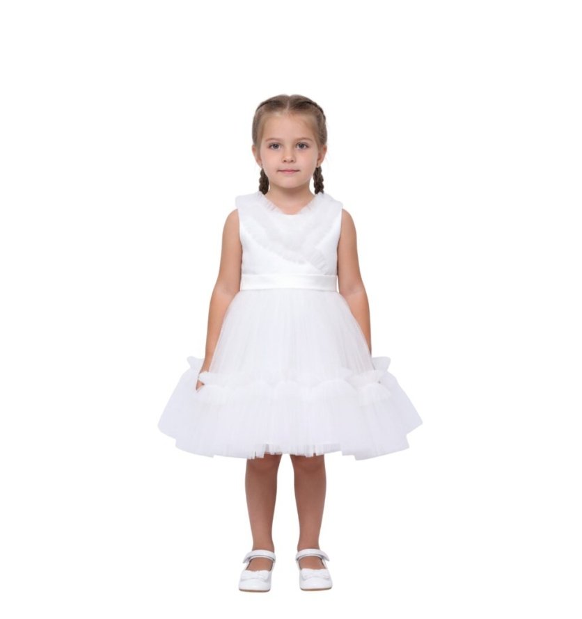 Summer Light Party Dress White Colour