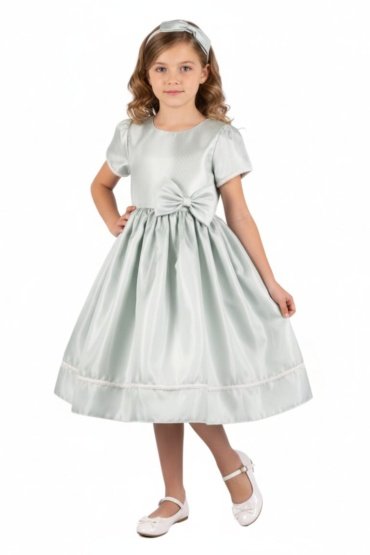 Charlotte Olive Dress Embroidery Lace with Headband