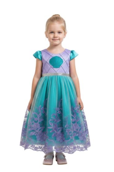 Mermaid Royale Dress - Blue with Purple