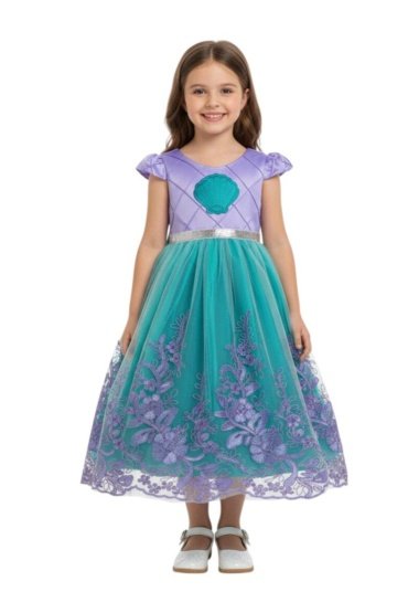 Mermaid Royale Dress - Blue with Purple