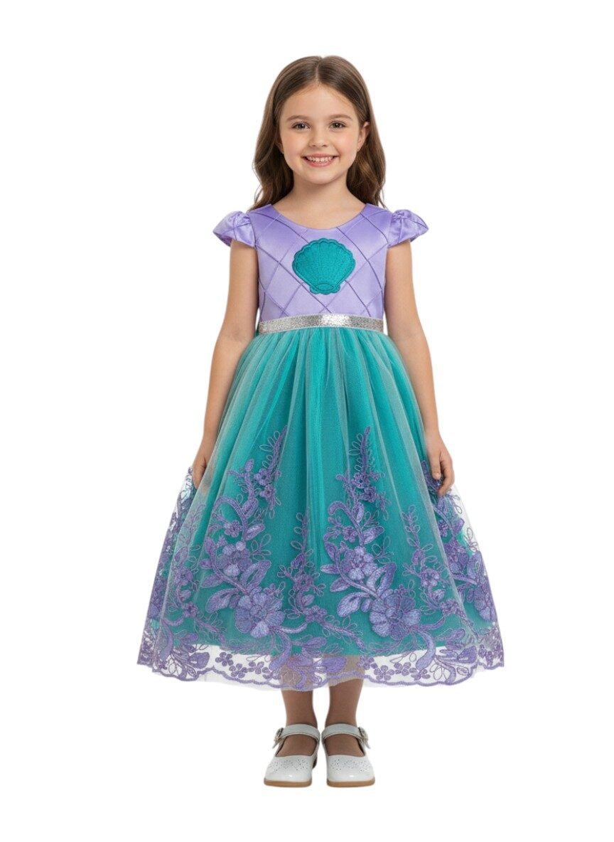 Mermaid Royale Dress - Blue with Purple