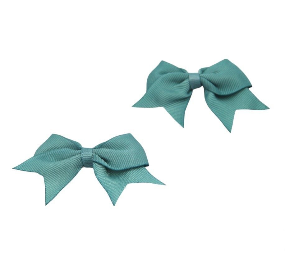 Yasmin Heart Shaped Glasses and Bow Barrette Clip Set For Babies and Girls - Turquoise – photo 2
