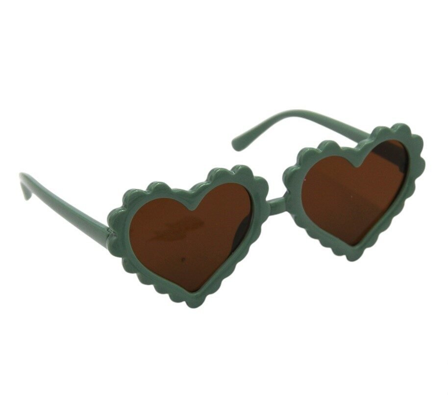 Yasmin Heart Shaped Glasses and Bow Barrette Clip Set For Babies and Girls - Turquoise – photo 5