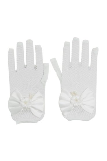 Ddaniela Princess Gloves Mesh White