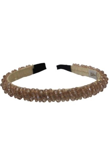 Erica Embroidery Headband for Girls - Champagne