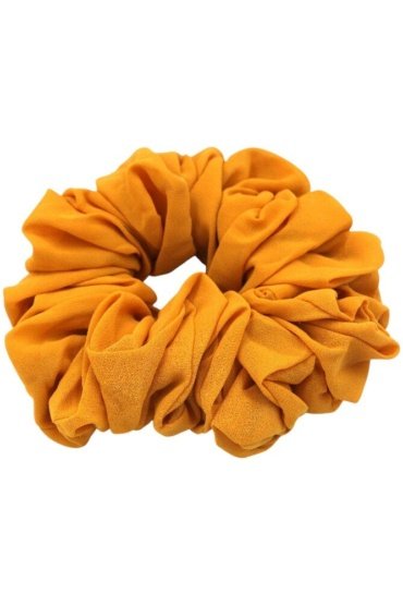 D'Daniela - Elastic Volumizing Hijab Scrunchie Tie Bun - Bright Yellow