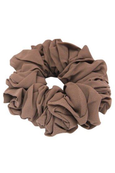 D'Daniela - Elastic Volumizing Hijab Scrunchie Tie Bun - Dark Brown