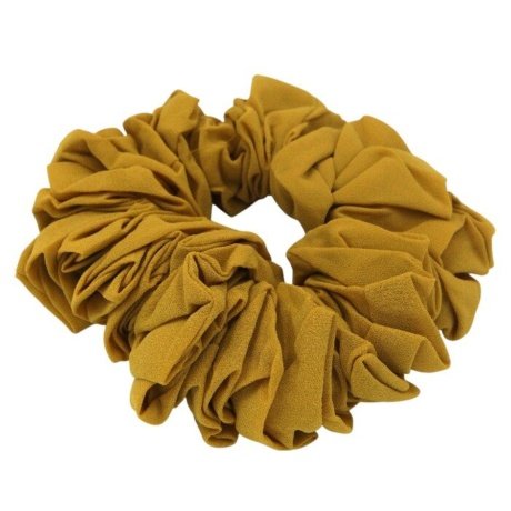 D'Daniela - Elastic Volumizing Hijab Scrunchie Tie Bun - Mustard Yellow