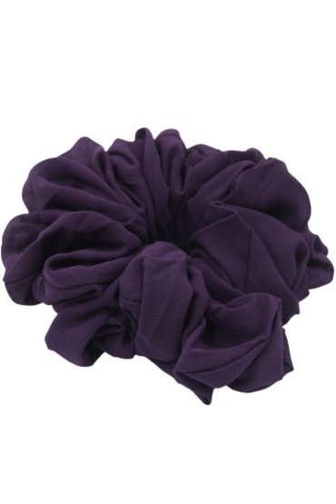 D'Daniela - Elastic Volumizing Hijab Scrunchie Tie Bun - Deep Purple