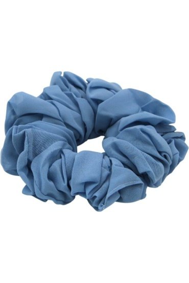 D'Daniela - Elastic Volumizing Hijab Scrunchie Tie Bun - Light Blue