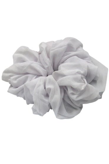 D'Daniela - Elastic Volumizing Hijab Scrunchie Tie Bun - White