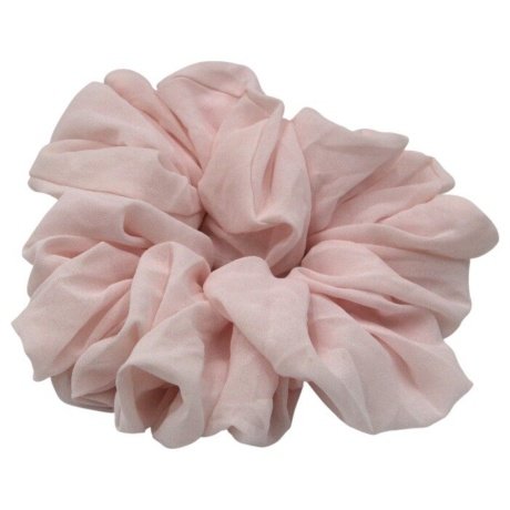 D'Daniela - Elastic Volumizing Hijab Scrunchie Tie Bun - Light Pink