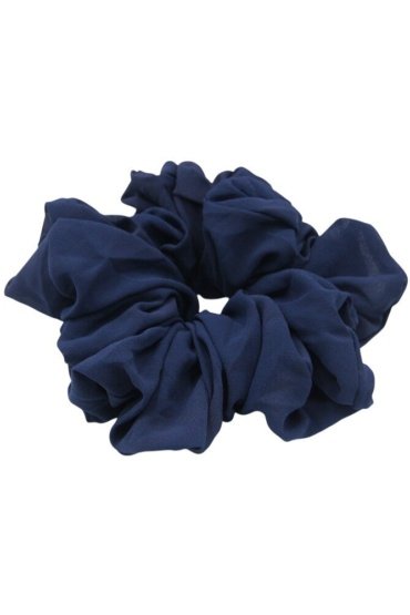 D'Daniela - Elastic Volumizing Hijab Scrunchie Tie Bun - Navy Blue