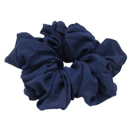 D'Daniela - Elastic Volumizing Hijab Scrunchie Tie Bun - Navy Blue