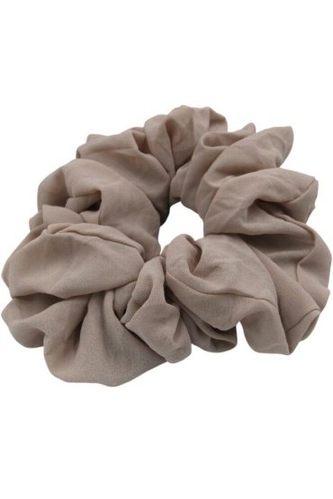 D'Daniela - Elastic Volumizing Hijab Scrunchie Tie Bun - Taupe