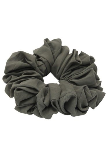 D'Daniela - Elastic Volumizing Hijab Scrunchie Tie Bun - Charcoal