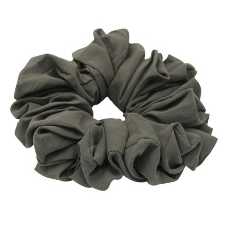 D'Daniela - Elastic Volumizing Hijab Scrunchie Tie Bun - Charcoal