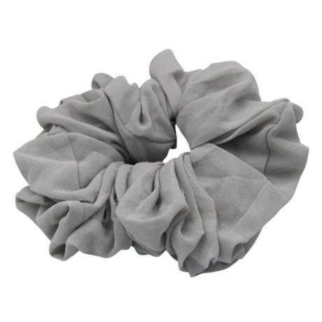 D'Daniela - Elastic Volumizing Hijab Scrunchie Tie Bun - Light Grey