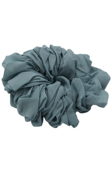 D'Daniela - Elastic Volumizing Hijab Scrunchie Tie Bun - Serenity Blue