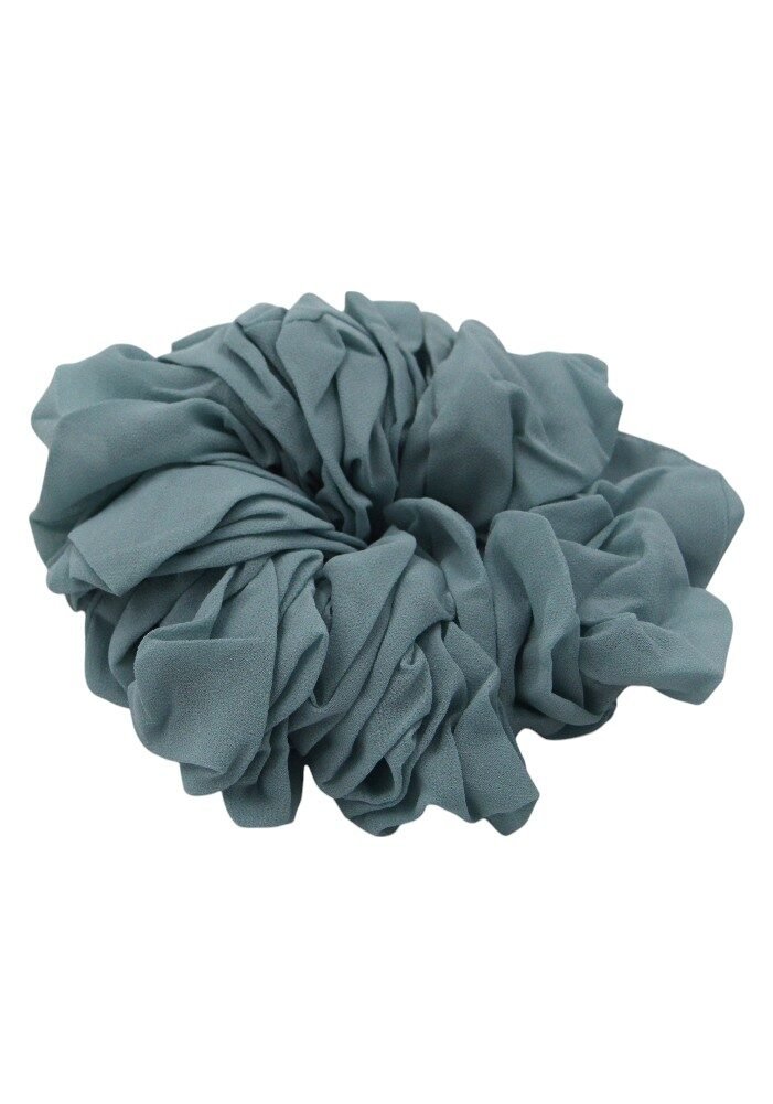 D'Daniela - Elastic Volumizing Hijab Scrunchie Tie Bun - Serenity Blue