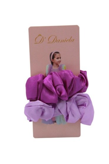 D' Daniela -Mika Silk Scrunchie Set of 2 - Multicolor