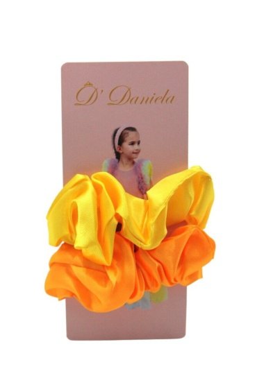 D' Daniela -Jade Silk Scrunchie Set of 2 - Multicolor