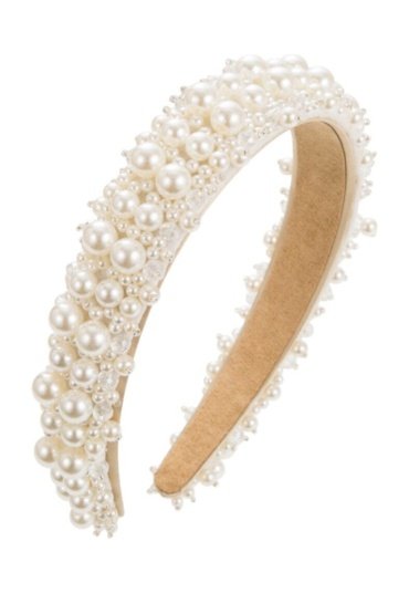 Ddaniela Girls Orange Perl Hairband