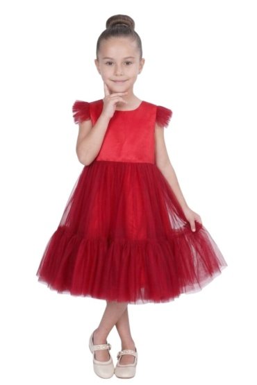 Fluffy Semi Casual Blood Red
