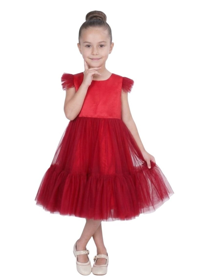 Fluffy Semi Casual Blood Red