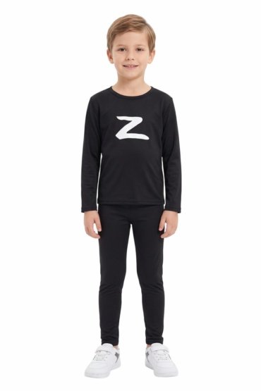 Kids Costume - Zorro Black