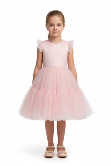 Fluffy Semi Casual Light Pink