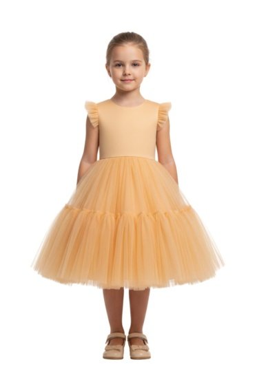 Fluffy Semi Casual Mustard Yellow