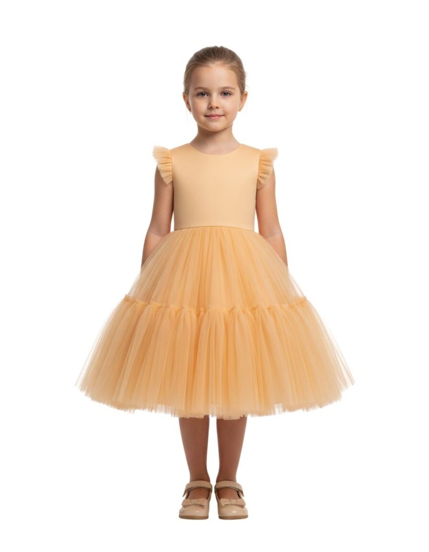 Fluffy Semi Casual Mustard Yellow
