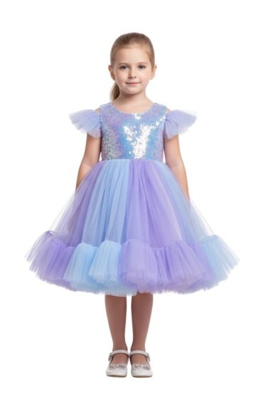Self Shine Dress with Headband Purple