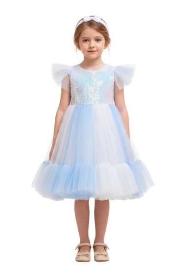 Self Shine Dress with Headband White
