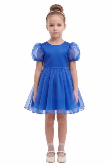 Tulle Volume Dress Dark Blue