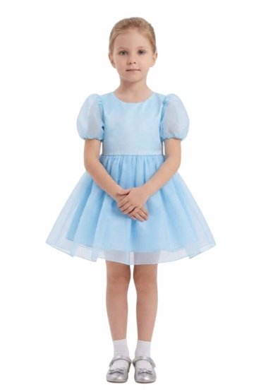 Tulle Volume Dress Blue