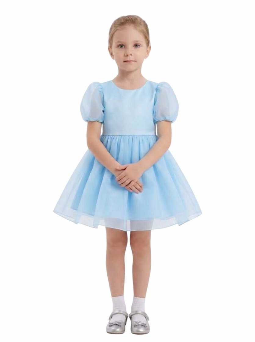 Tulle Volume Dress Blue