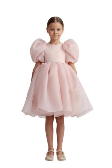 Tulle Volume Dress Onion Pink