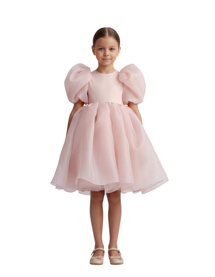 Tulle Volume Dress Onion Pink
