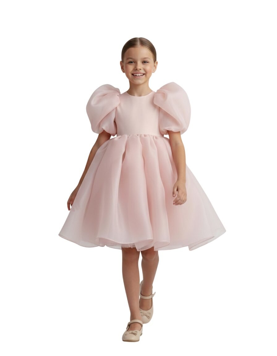 Tulle Volume Dress Onion Pink – photo 3