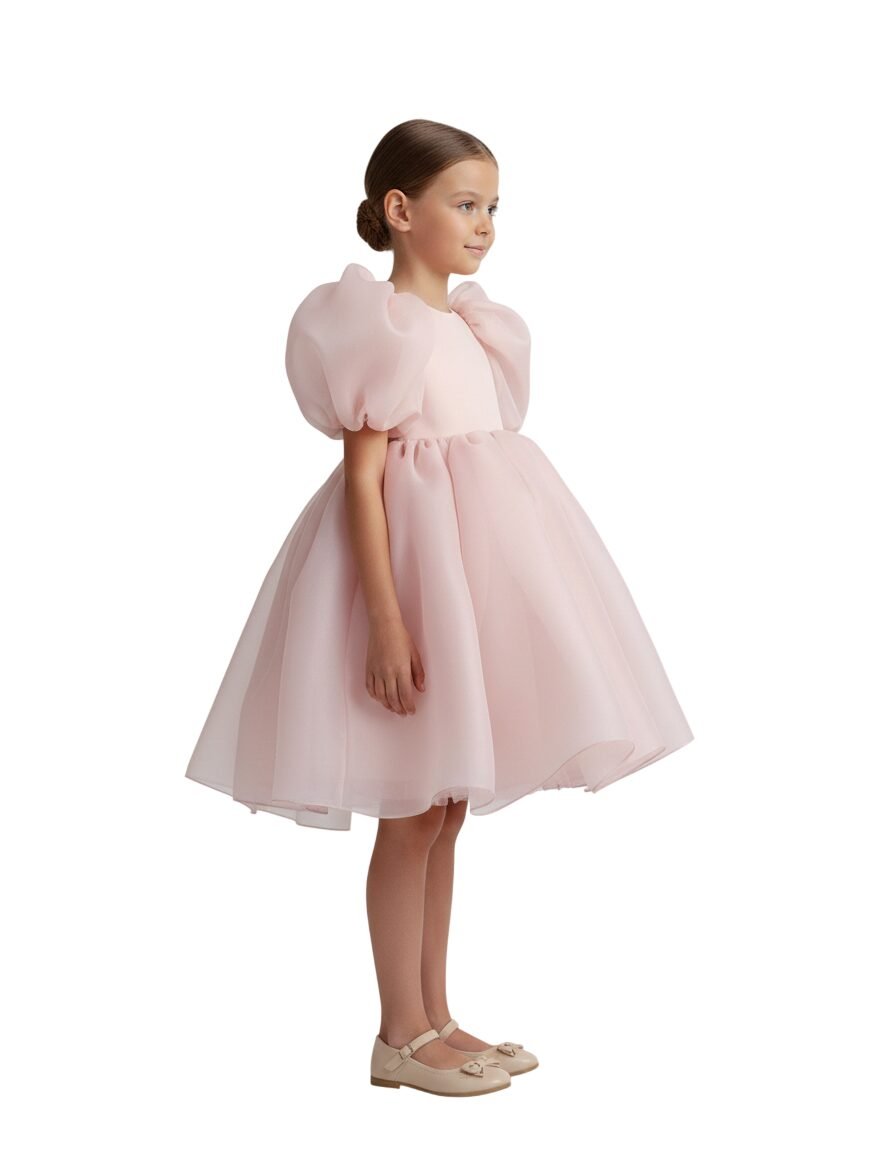 Tulle Volume Dress Onion Pink – photo 4