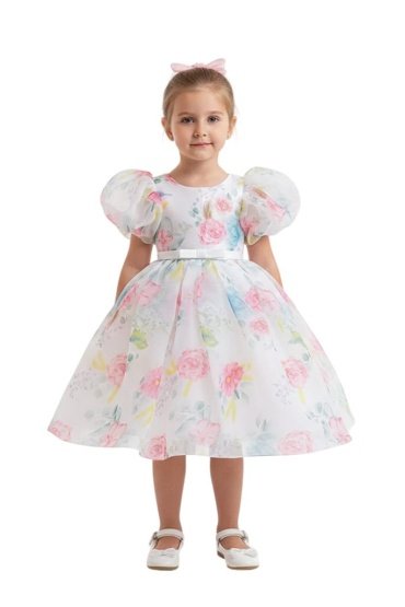 Tulle Volume Dress White